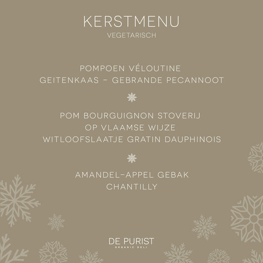 Kerstmenu Vegetarisch
