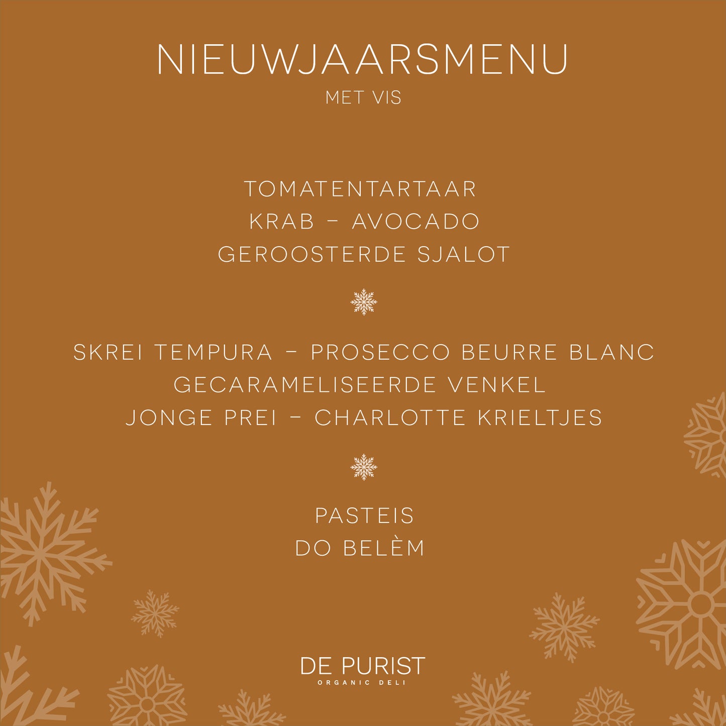 Nieuwjaarsmenu Vis